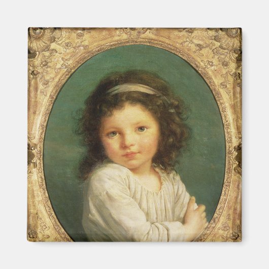 Portret van Caroline Lalive de la Briche, 1786 Magneet (Voorkant)