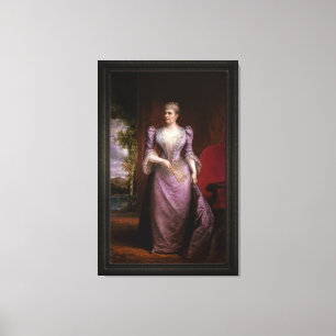 Portret van Caroline Scott Harrison Canvas Afdruk