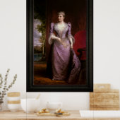 Portret van Caroline Scott Harrison Poster (Keuken)