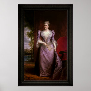 Portret van Caroline Scott Harrison Poster