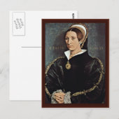 portret van Catarina Howard 5e vrouw van koning He Briefkaart (Voorkant / Achterkant)
