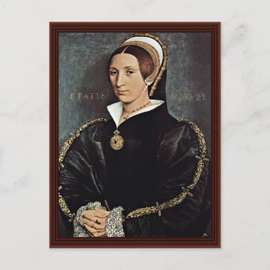 portret van Catarina Howard 5e vrouw van koning He Briefkaart (Voorkant)