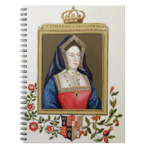 Portret van Catherine Aragon (1485-1536) 1st Qu Notitieboek