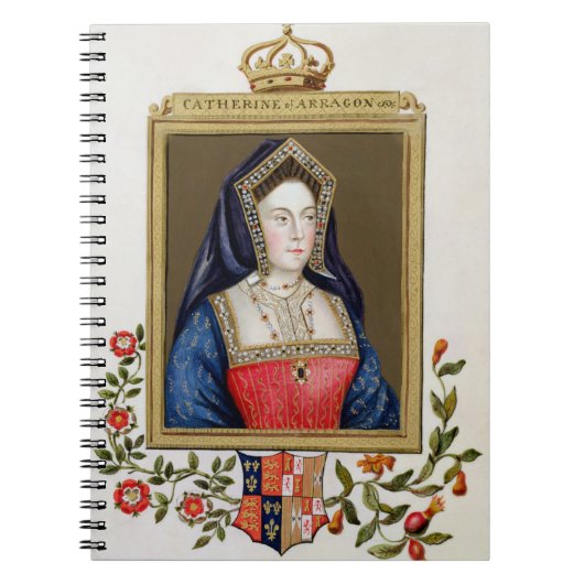Portret van Catherine Aragon (1485-1536) 1st Qu Notitieboek (Voorkant)