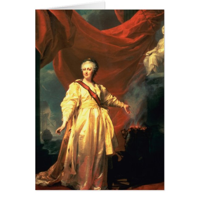 Portret van Catherine de Grote als Lawgiver (Voorkant)