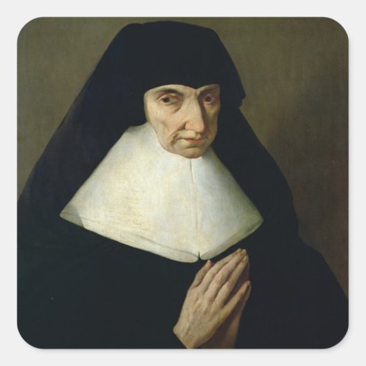 Portret van Catherine de Montholon, oprichter van  Vierkante Sticker (Voorkant)