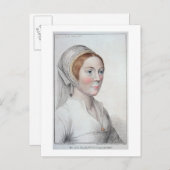 Portret van Catherine Howard (1520-42) gegraveerd  Briefkaart (Voorkant / Achterkant)