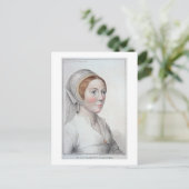 Portret van Catherine Howard (1520-42) gegraveerd  Briefkaart (Staand voorkant)