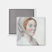 Portret van Catherine Howard (1520-42) gegraveerd Magneet (Voorkant / Achterkant)