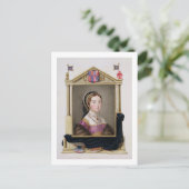 Portret van Catherine Howard (c.1520-d.1542) 5th Q Briefkaart (Staand voorkant)
