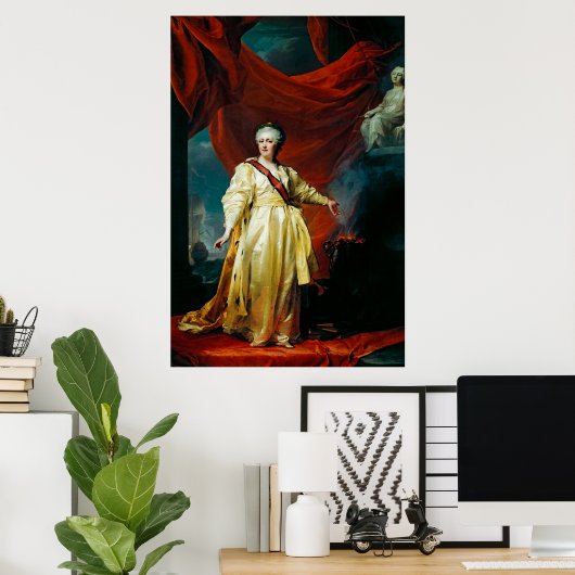 Portret van Catherine II Poster (Thuiskantoor)