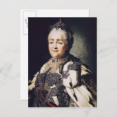 Portret van Catherine II van Rusland Briefkaart (Voorkant / Achterkant)