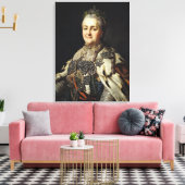 Portret van Catherine II van Rusland Canvas Afdruk (Insitu (Woonkamer))