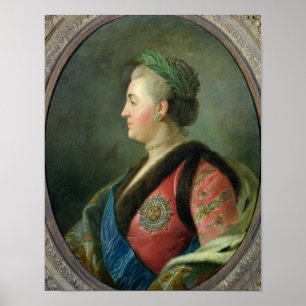 Portret van Catherine II van Rusland Poster
