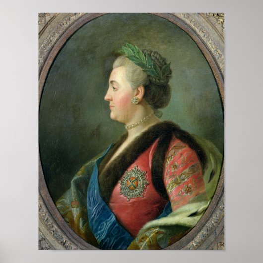 Portret van Catherine II van Rusland Poster (Voorkant)