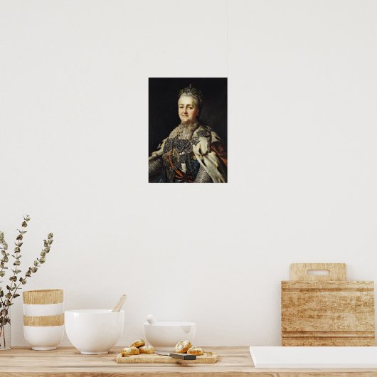 Portret van Catherine II van Rusland Poster (Keuken)