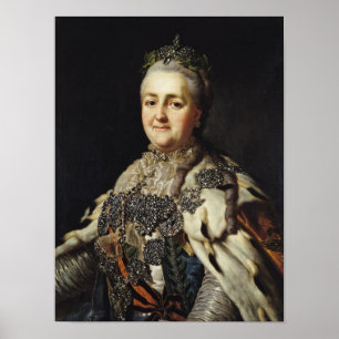 Portret van Catherine II van Rusland Poster