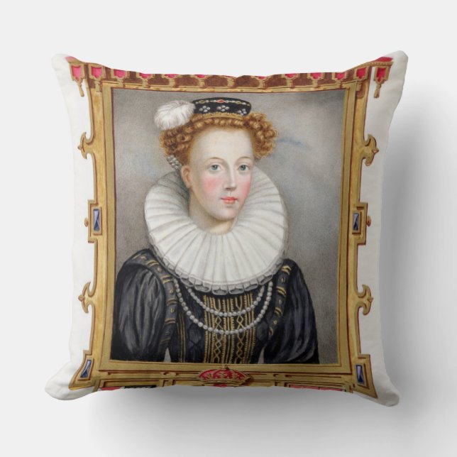Portret van Catherine Parr (1512-1548), zesde vrou Kussen (Voorkant)