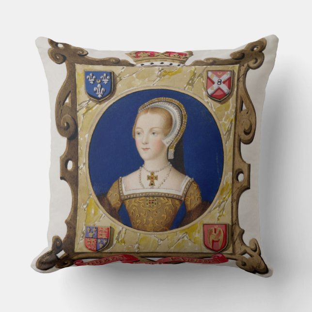 Portret van Catherine Parr (1512-48) 6e koningin v Kussen (Voorkant)