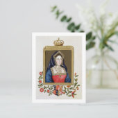 Portret van Catherine van Aragon (1485-1536) 1st Briefkaart (Staand voorkant)