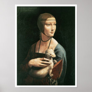 Portret van Cecilia Gallerani, Lady met een Ermine Poster