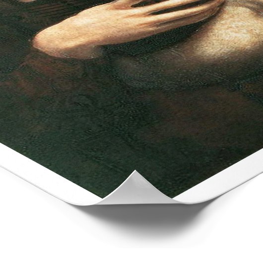 Portret van Cecilia Gallerani, Lady met een Ermine Poster (Hoek)