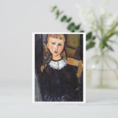 Portret van Ceroni, Modigliani Briefkaart (Staand voorkant)