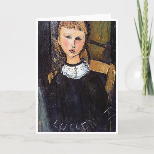 Portret van Ceroni, Modigliani Kaart (Voorkant)