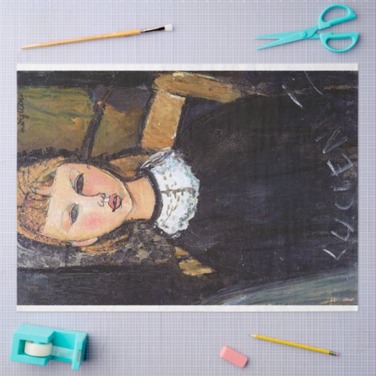 Portret van Ceroni, Modigliani Tissuepapier (Craft)