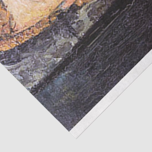 Portret van Ceroni, Modigliani Tissuepapier (Detail)