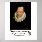 Portret van Cervantes Poster (Voorkant)