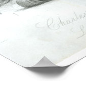 Portret van Charles Babbage 1832 Poster (Hoek)