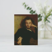 Portret van Charles Baudelaire 1844 Briefkaart (Staand voorkant)