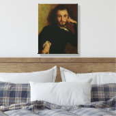 Portret van Charles Baudelaire 1844 Canvas Afdruk (Insitu (Slaapkamer))