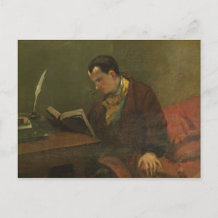 Portret van Charles Baudelaire 1847 Briefkaart