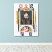 Portret van Charles Brandon (1488-1545) Hertog van Canvas Afdruk (Insitu (Houten vloer))