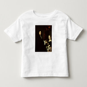 Portret van Charles Couperin en de dochter van de  Kinder Shirts