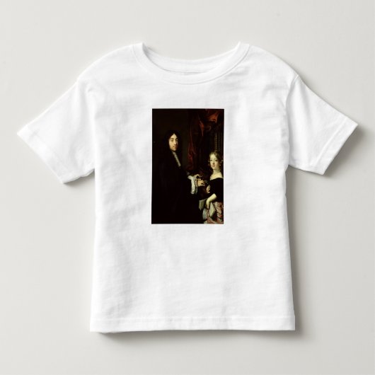 Portret van Charles Couperin en de dochter van de Kinder Shirts (Voorkant)