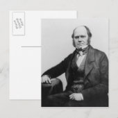 Portret van Charles Darwin, 1854 Briefkaart (Voorkant / Achterkant)