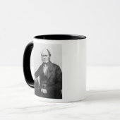 Portret van Charles Darwin, 1854 Mok (Voorkant links)