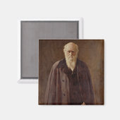 Portret van Charles Darwin 1883 Magneet (Voorkant / Achterkant)