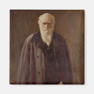 Portret van Charles Darwin 1883 Magneet
