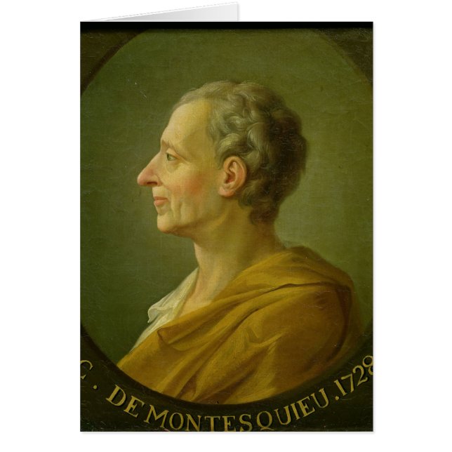 Portret van Charles de Montesquieu (Voorkant)