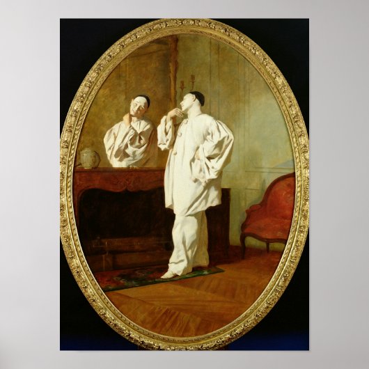 Portret van Charles Deburau Poster (Voorkant)