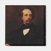 Portret van Charles Dickens 1855 Magneet (Voorkant)