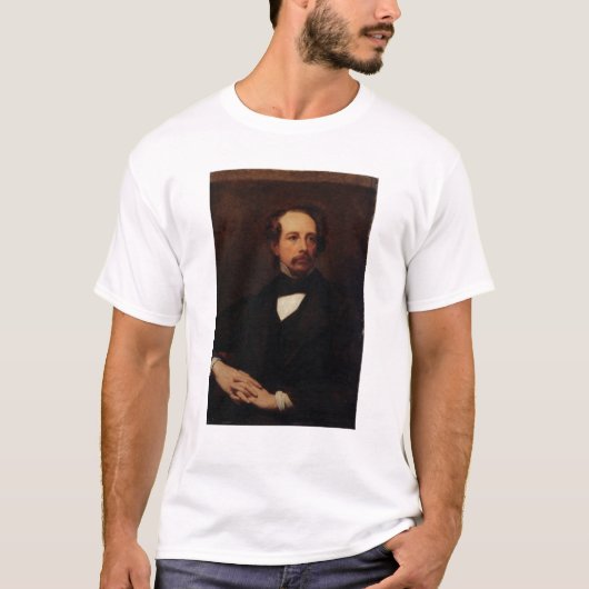 Portret van Charles Dickens 1855 T-shirt (Voorkant)