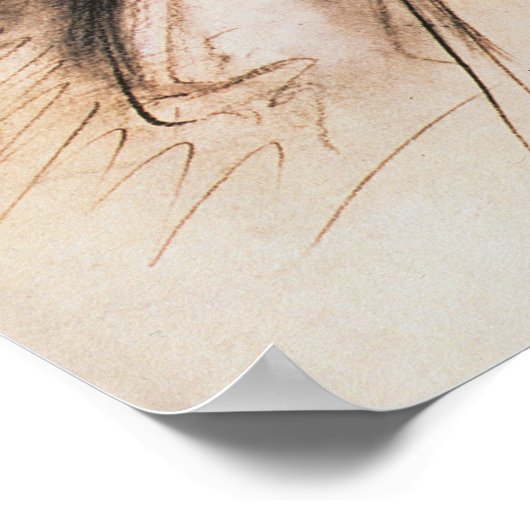 Portret van Charles Dickens, 1869 Poster (Hoek)