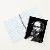 Portret van Charles Dickens Notitieboek (Binnen)