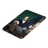 Portret van Charles Dickens (olie op canvas) Magneet (Linkerzijde)