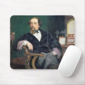 Portret van Charles Dickens (olie op canvas) Muismat (Met muis)